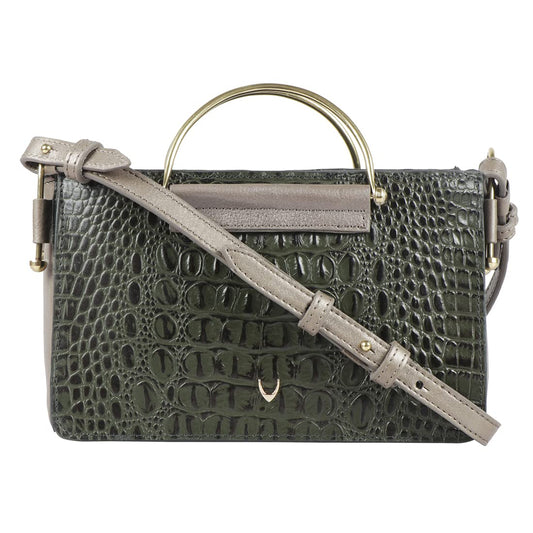 Hidesign Women's Sling Bag (Emerald)