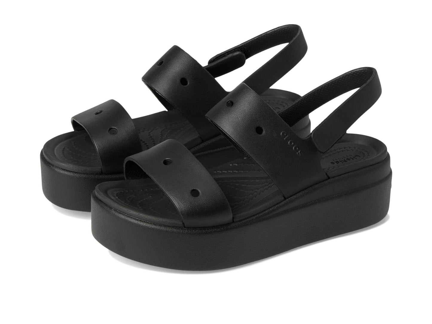 Crocs Brooklyn 4U Women Sandal (UK Size-9|Color-Black)