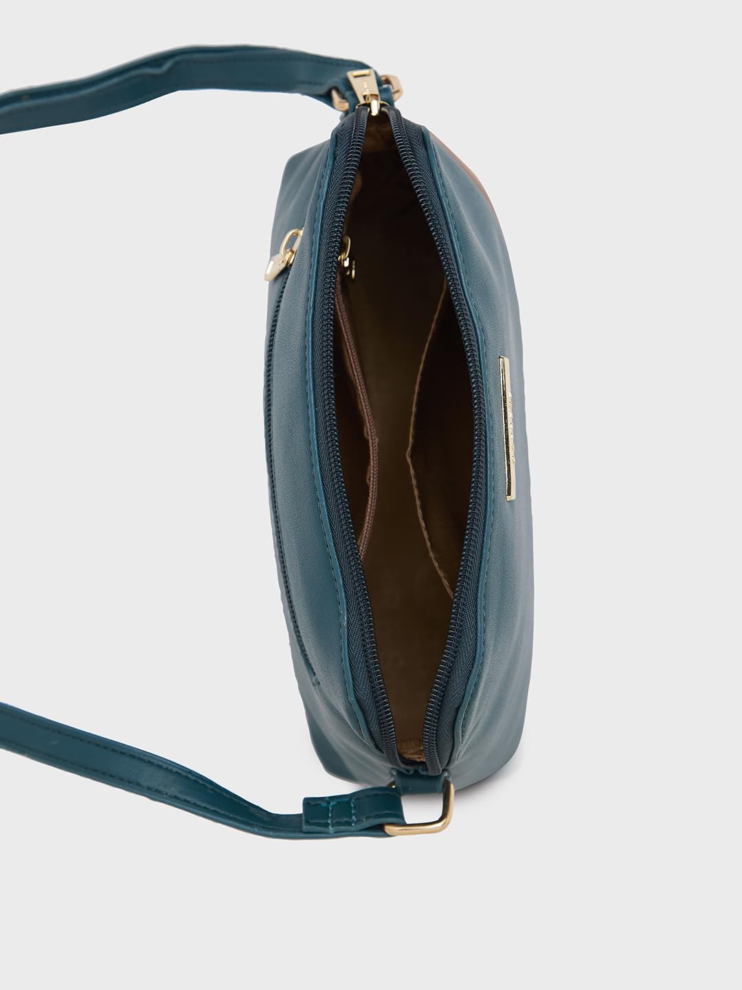 Caprese Ember Sling Medium (E) Green Bag for Women|Adjustable Strap for Comfortable Wear|Versatile Handbag for Everyday Use, Travel, and Special Occasions