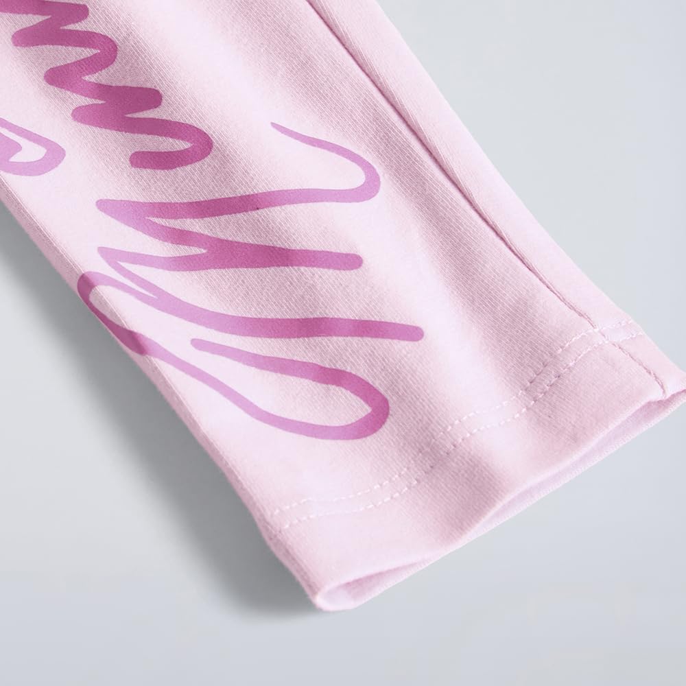 Hopscotch Girls Pink 2-Pack Mickey Mouse Skinny Fit Leggings (for Age - 7-8 Years)