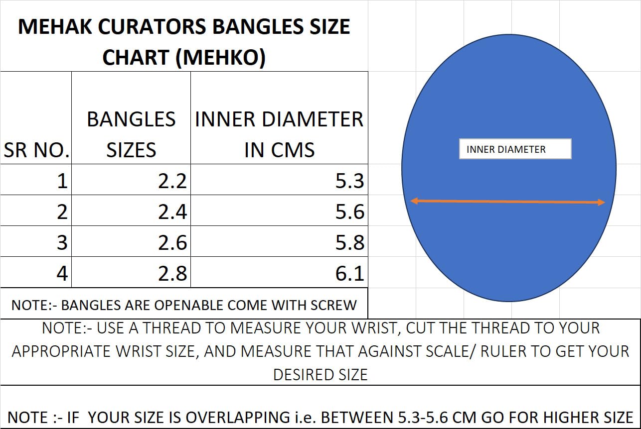 MEHAK CURATORS Rajwadi Gold Plated Pearl Kemp AD Stone Openable Screw Bangles Kada Set of 2 (2.4)