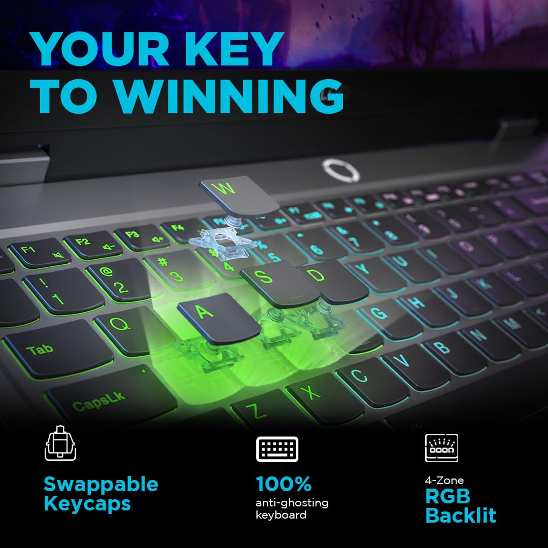 Lenovo LOQ Intel Core i5-13450HX| NVIDIA RTX 4050 6GB (16GB RAM/512GB SSD/144Hz Refresh Rate/15.6" (39.6cm)/Windows 11/Office Home 2024/3 Mon. Game Pass/Grey/2.4Kg), 83DV01K2IN AI Gaming Laptop