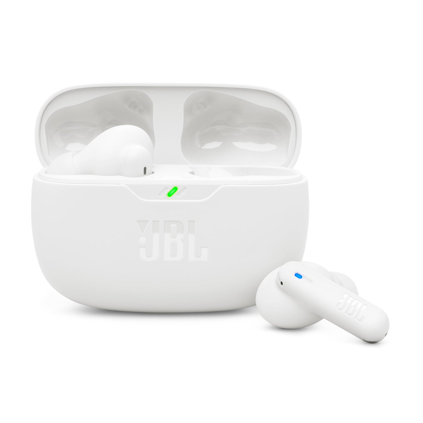JBL Wave Beam 2 Ear Buds Wireless BluetoothV5.3, Active Noise Cancellation Earbuds,Multi Connect, App for Customized Extra Bass Eq, Relax Mode,Speed Charge, 40H Playback, Fast Pair,4 Mics,IP54(White)