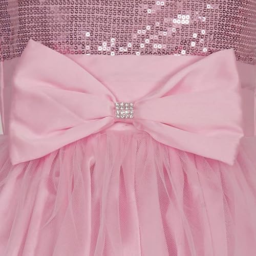 Ripening Girl's First Birthday Tutu Dress Baby Pink Kids Dress Midi Dress Cotton Frock Summer Wear New Born Princess Dresses