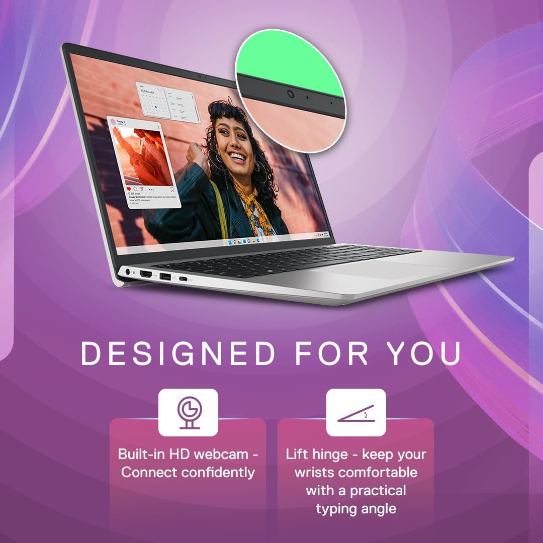 Dell Inspiron 3530, Intel Core i7 13th Gen - 1355U, 16GB RAM, 512GB SSD, FHD 15.6"/39.62 cm, Windows 11, Office H&S 2024, Silver, 1.62kg, Backlit KB, M365, 15 Month McAfee, Thin & Light Laptop