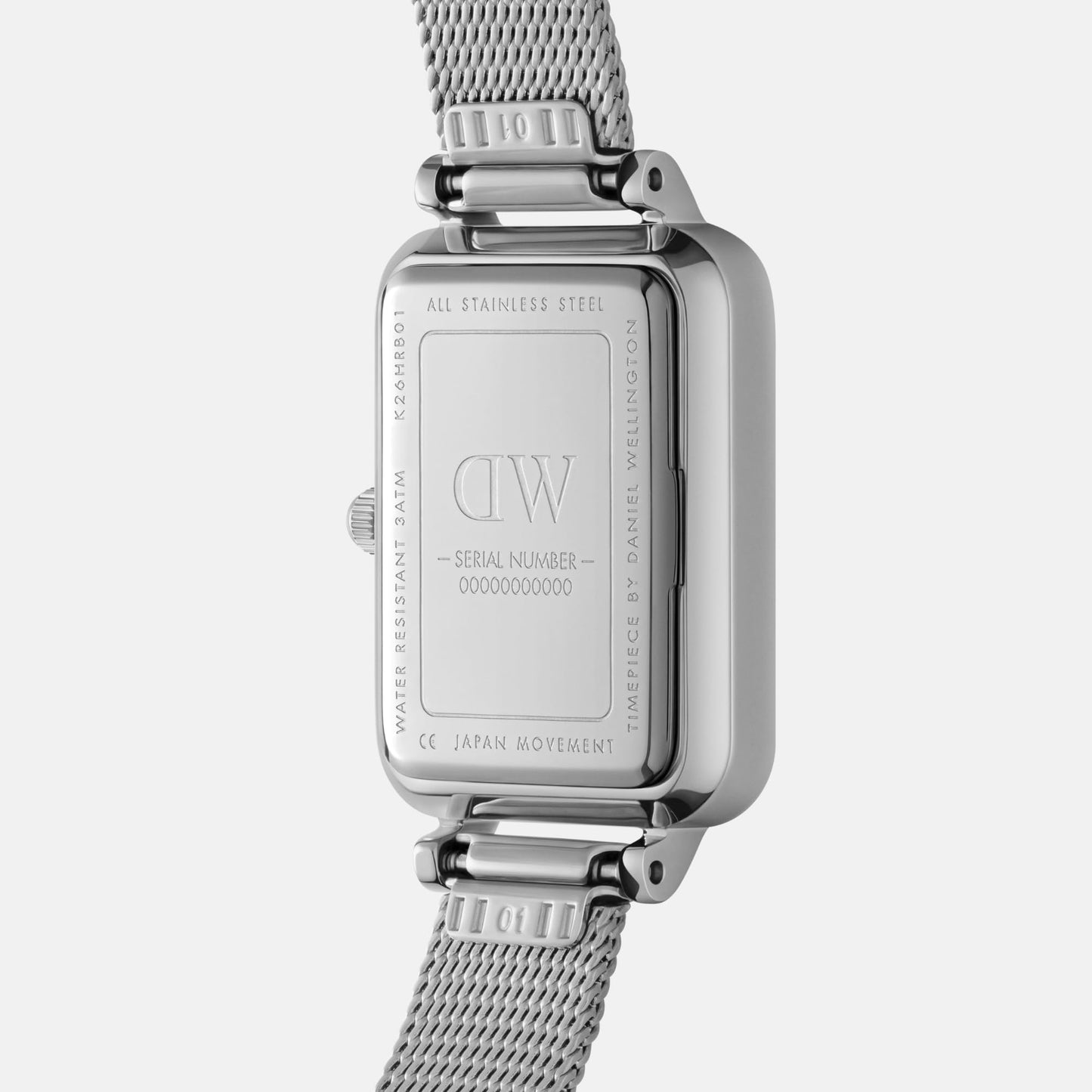 DANIEL WELLINGTON Women Analogue Rectangular White Dial Watch- DW00100690K