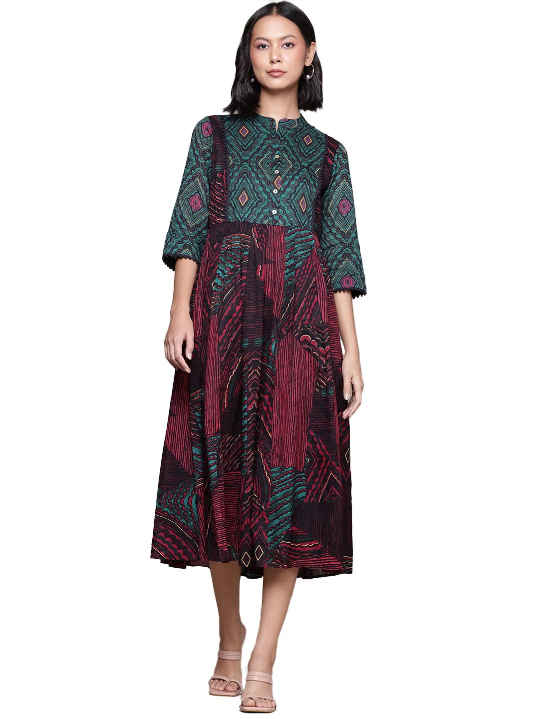 Aarke Ritu Kumar Pink Chimera Shirt Dress