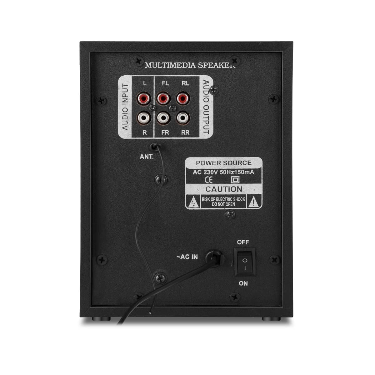 IKALL IK22 Premium Speaker System | 40W Sound | Bluetooth, USB, Aux Connectivity | Stylish Design | 2.1 Channel (Black)