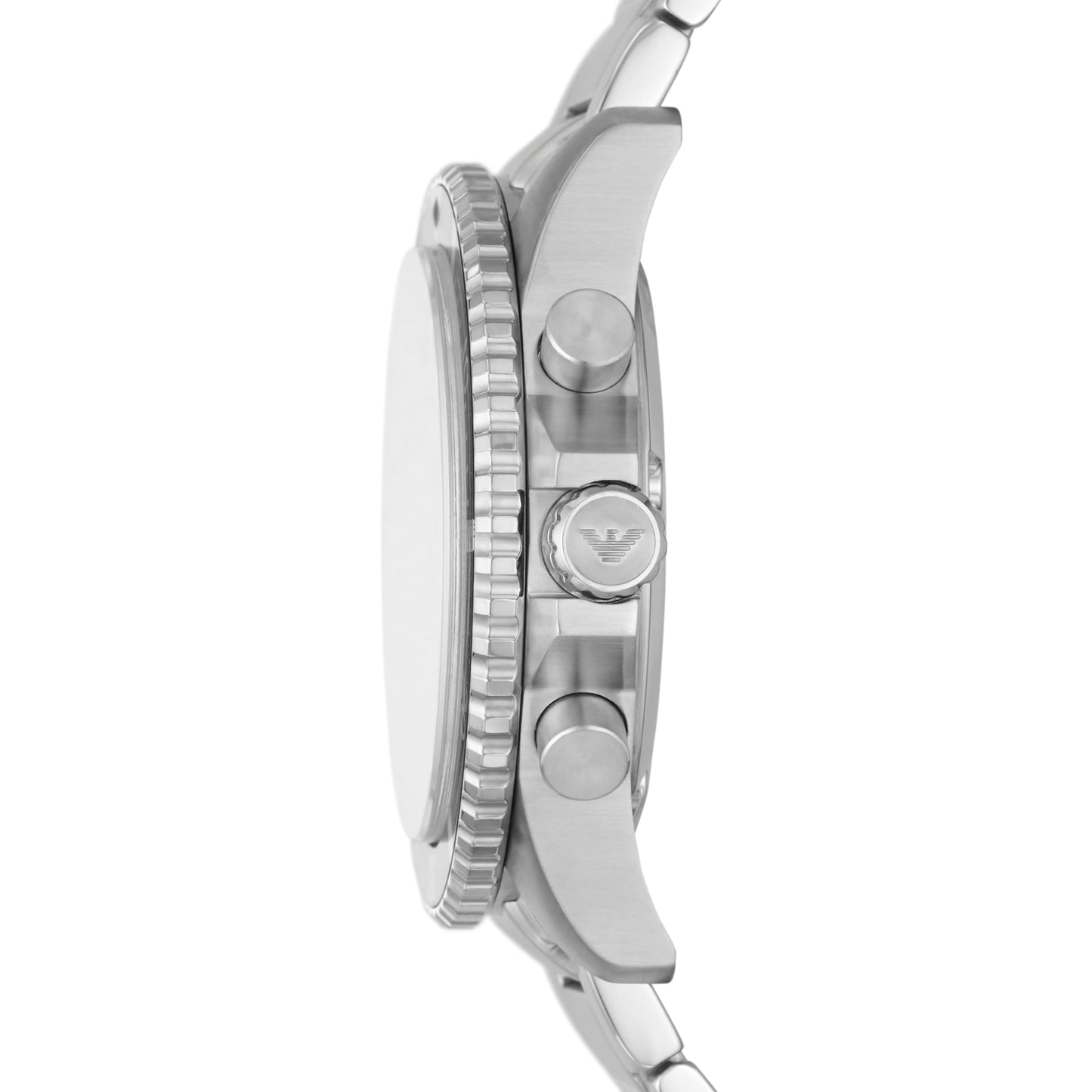 Emporio Armani Analog Black Dial Men's Watch-AR11360 Stainless Steel, silver Strap