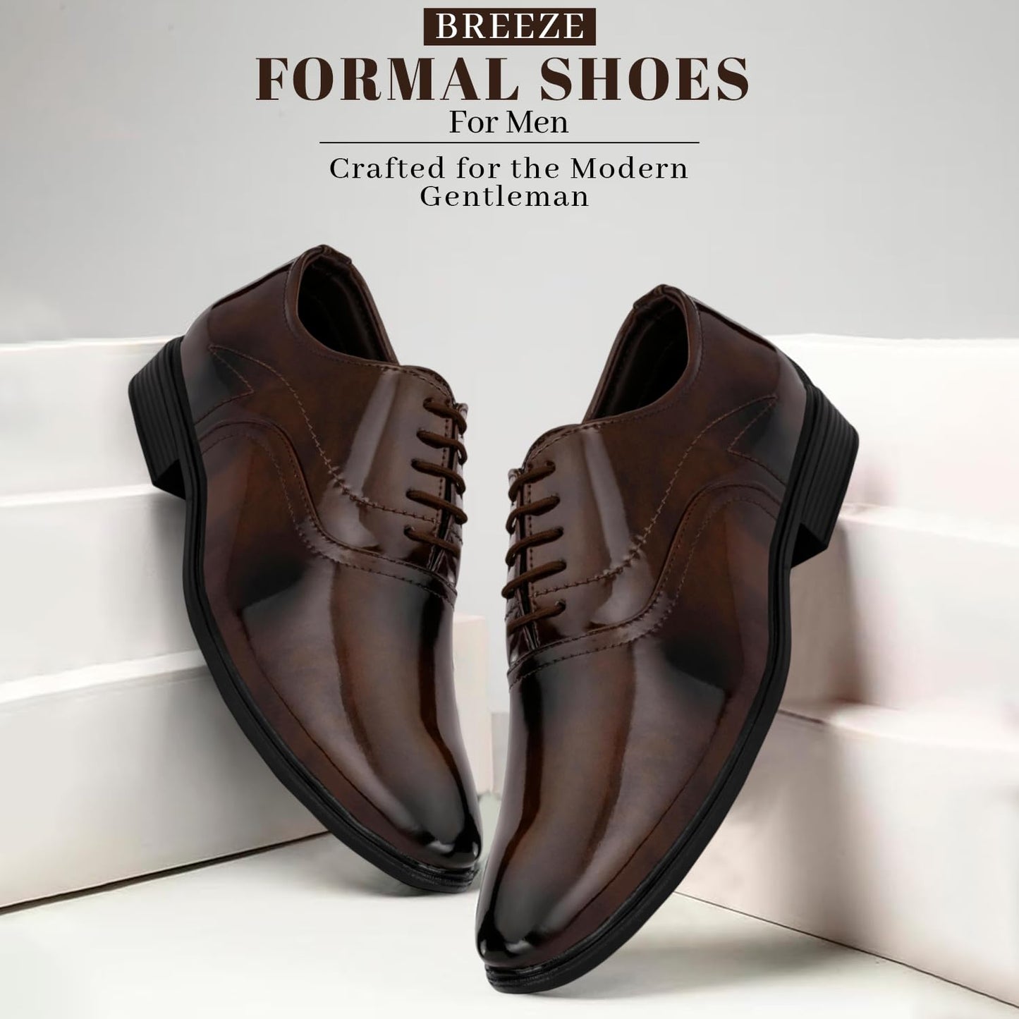STANPHORD Men's Breeze Tan Formal Shoes_10 UK (IMPSL 15001)
