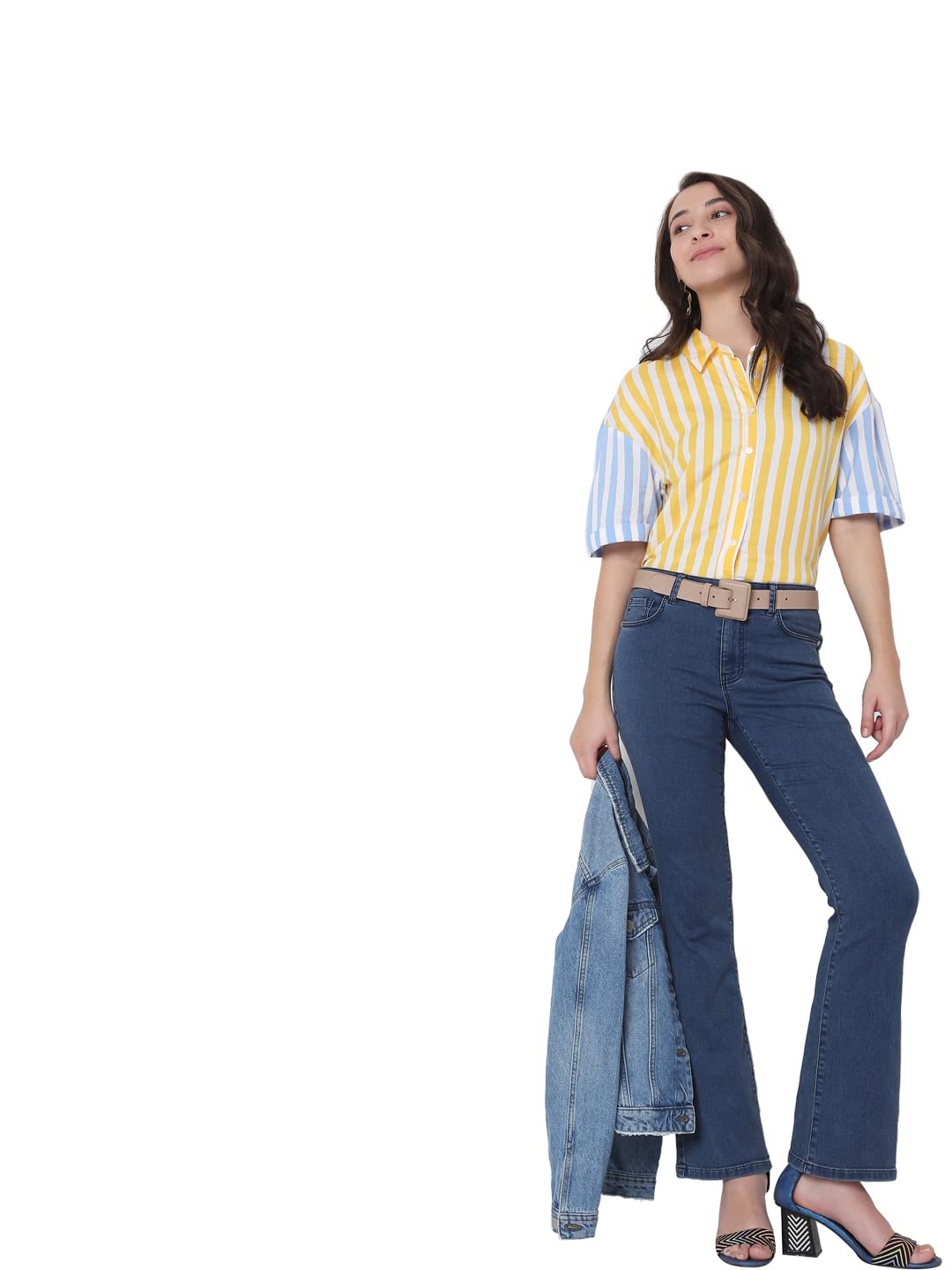 VERO MODA Bootcut fit Jeans (221575102_Medium Blue Denim_33)