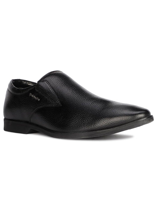 Hush Puppies Men's Aaron Slip ON Formal Shoes (8556773_Black_7 UK)