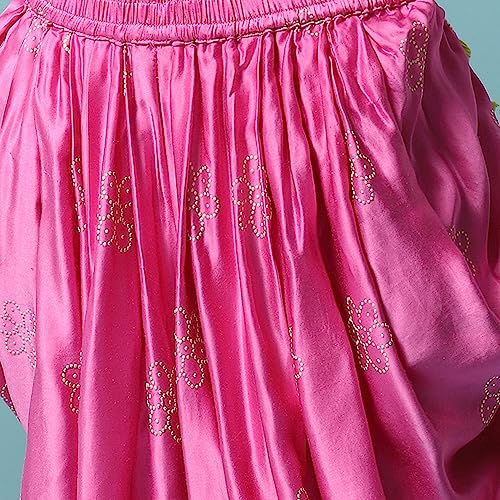 BIBA Girl's Cotton Printed Relaxed Salwar Suit Set (Kw5147_Violet_7)