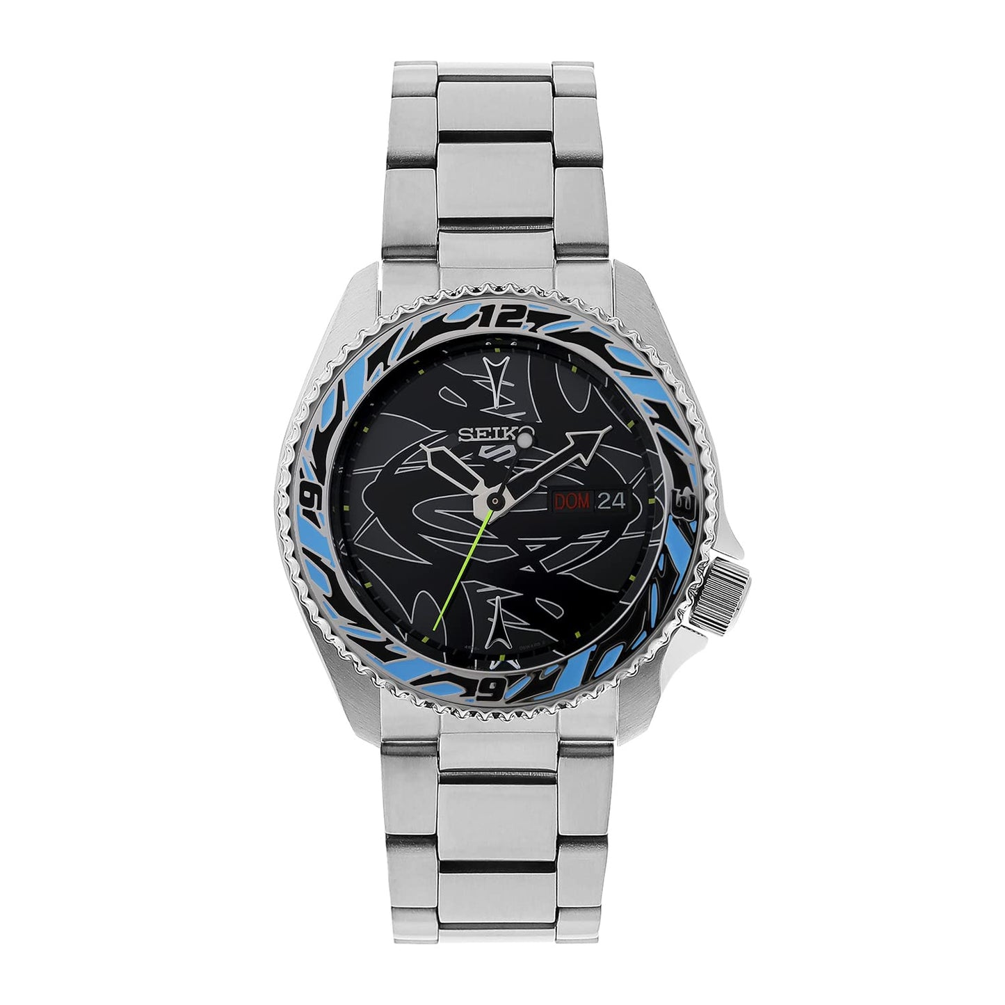 Seiko Stainless Steel Analog Black Dial Men Watch-Srpg65K1, Bandcolor-Silver