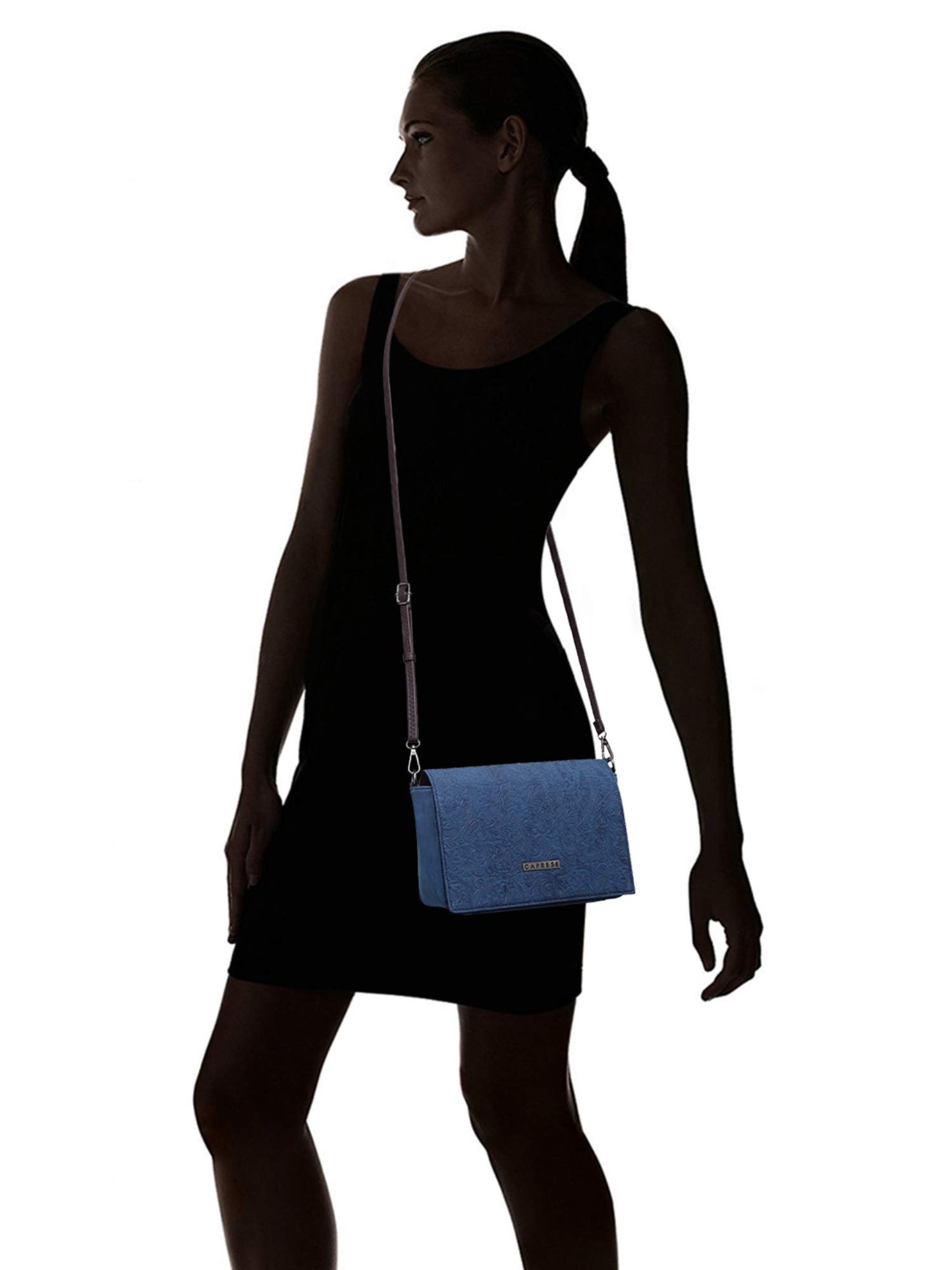 Caprese DARIA Women's Sling Bag (Blue)