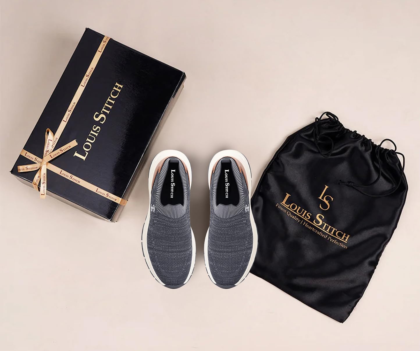 LOUIS STITCH Men’s Lightweight Athleisure Sport Shoes | Dual-Color EVA Sole | Casual Sneaker & Athleisure Wear | LS-AT-FS01