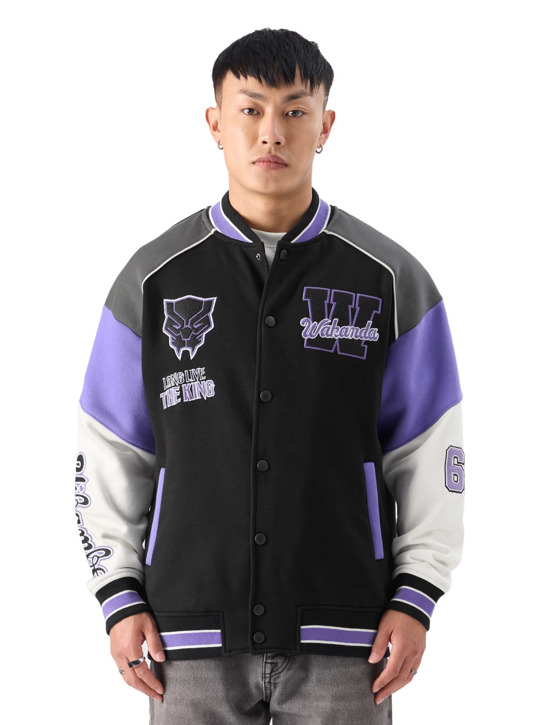 The Souled Store Black Panther: The King Varsity Jackets