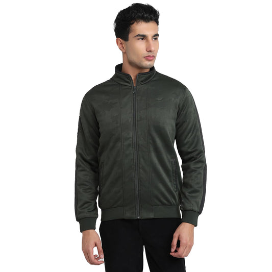 Park Avenue Men Regular Fit Solid Pattern Pure Polyester Turtle Neck Full Sleeve Casual Outer Wear