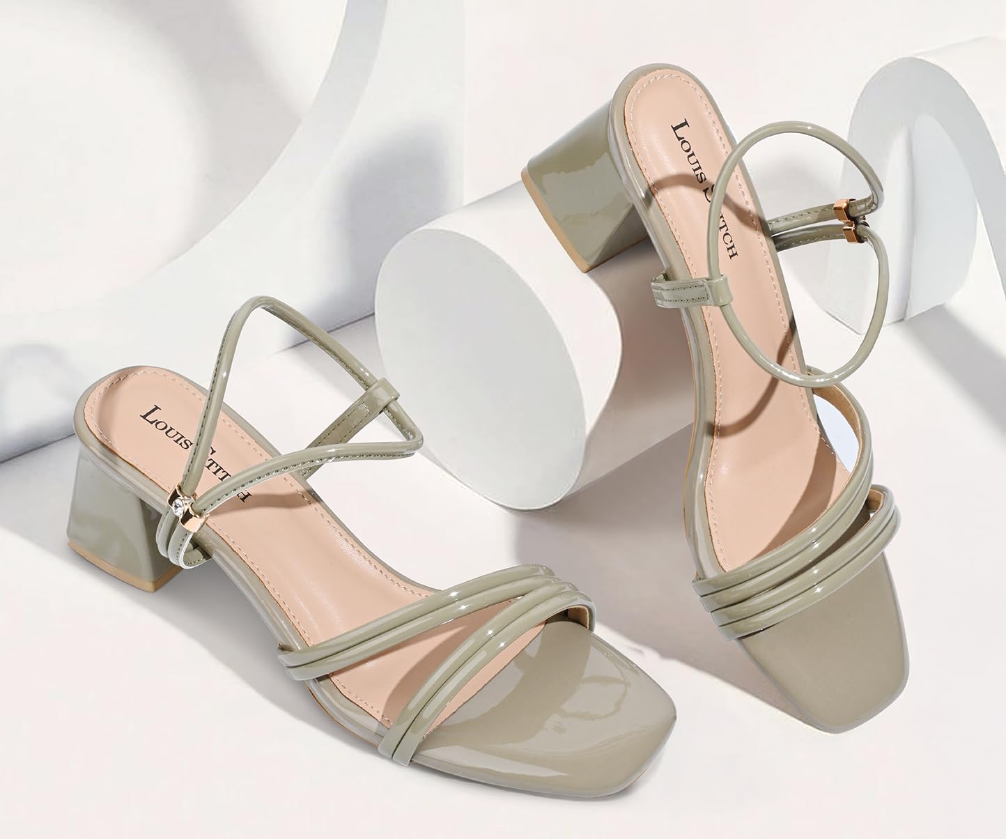 LOUIS STITCH Women’s Block Heel Sandals | Comfortable Sandal for Ladies | LSOF-LDBH-SC