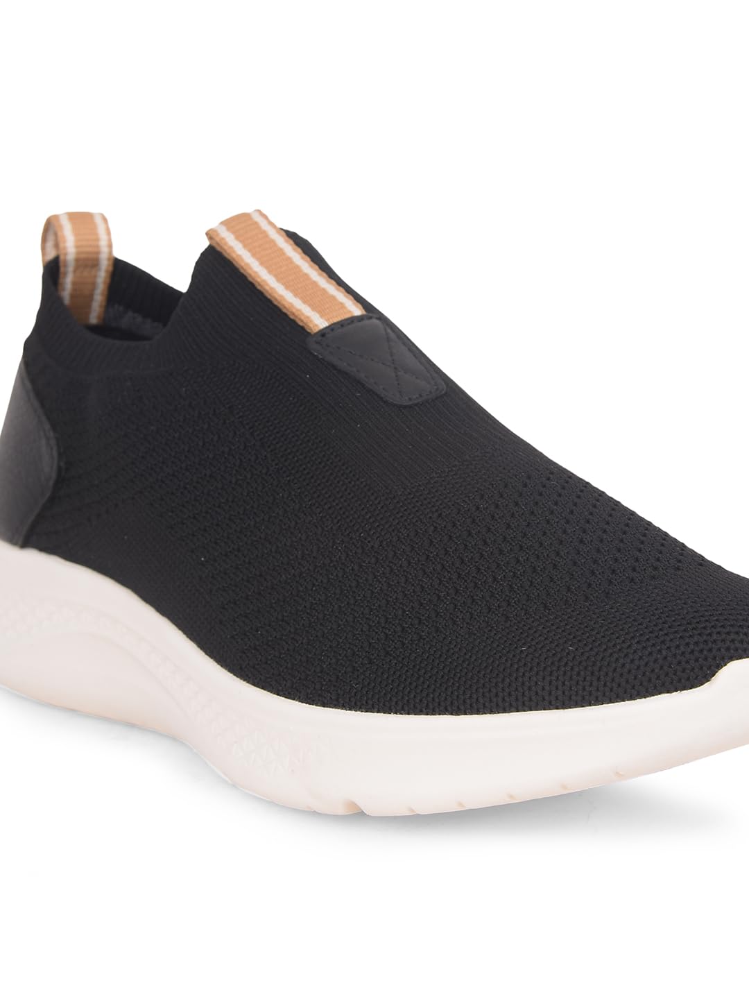 Hush Puppies Elevate Knit Slip Womens Casual Slip-On Shoes in Black (6 UK)