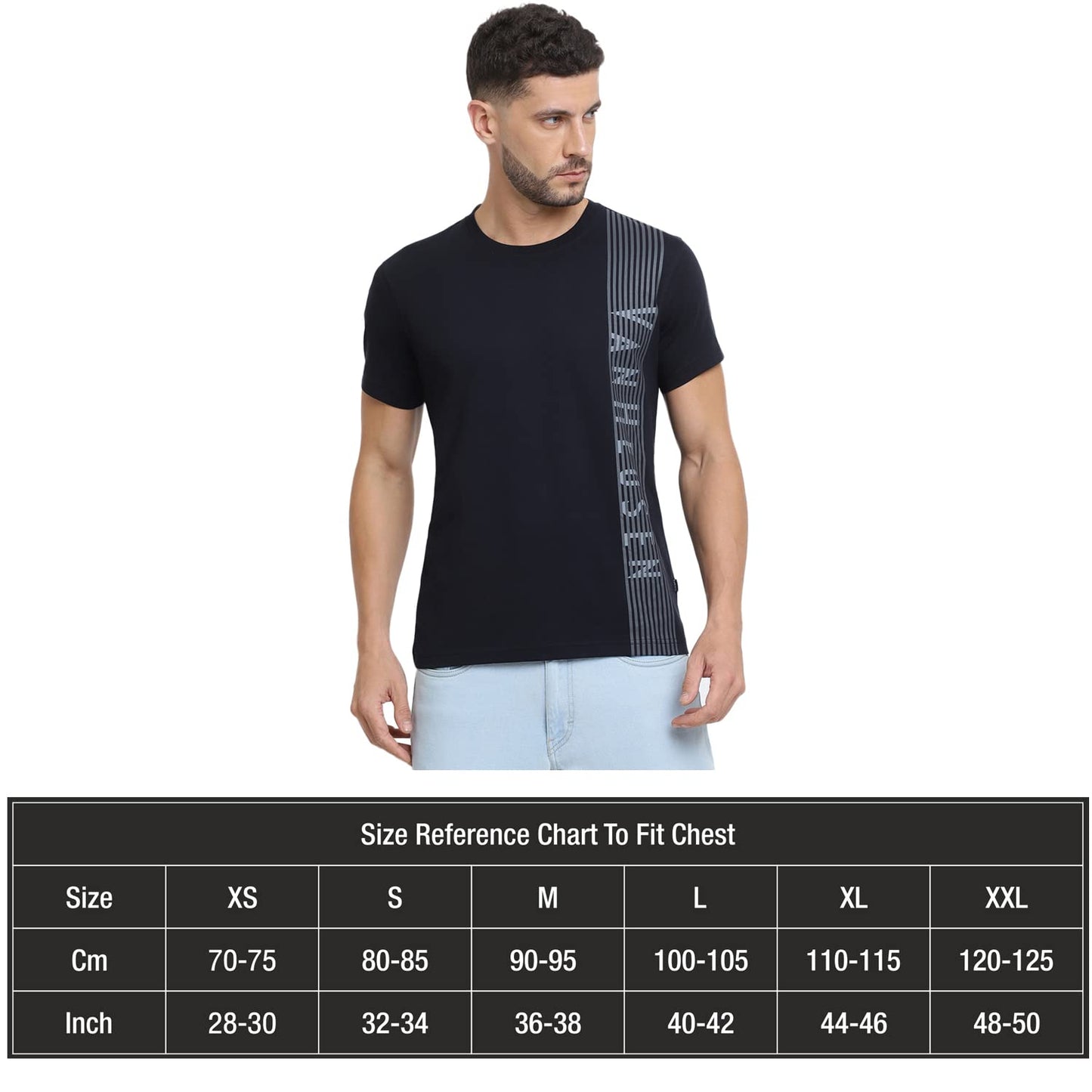 Van Heusen Men Athleisure Ultra Soft T-Shirt - Crew Neck, Short Sleeve_60044_Black_L