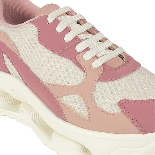 tresmode Sewd Pink Women's Sneakers in Size 6 UK / 39 EU