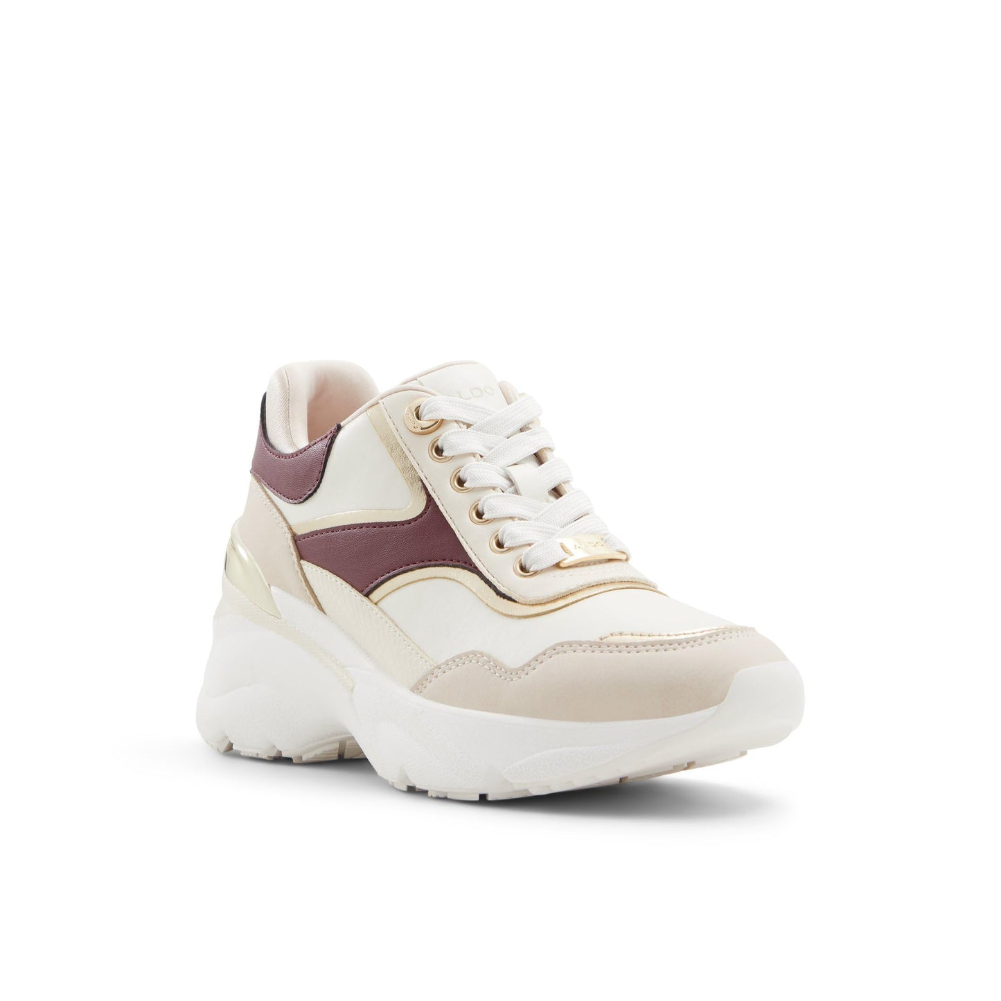 Aldo JUNEYA-IN966 Ladies Bone Multi Wedge Sneakers