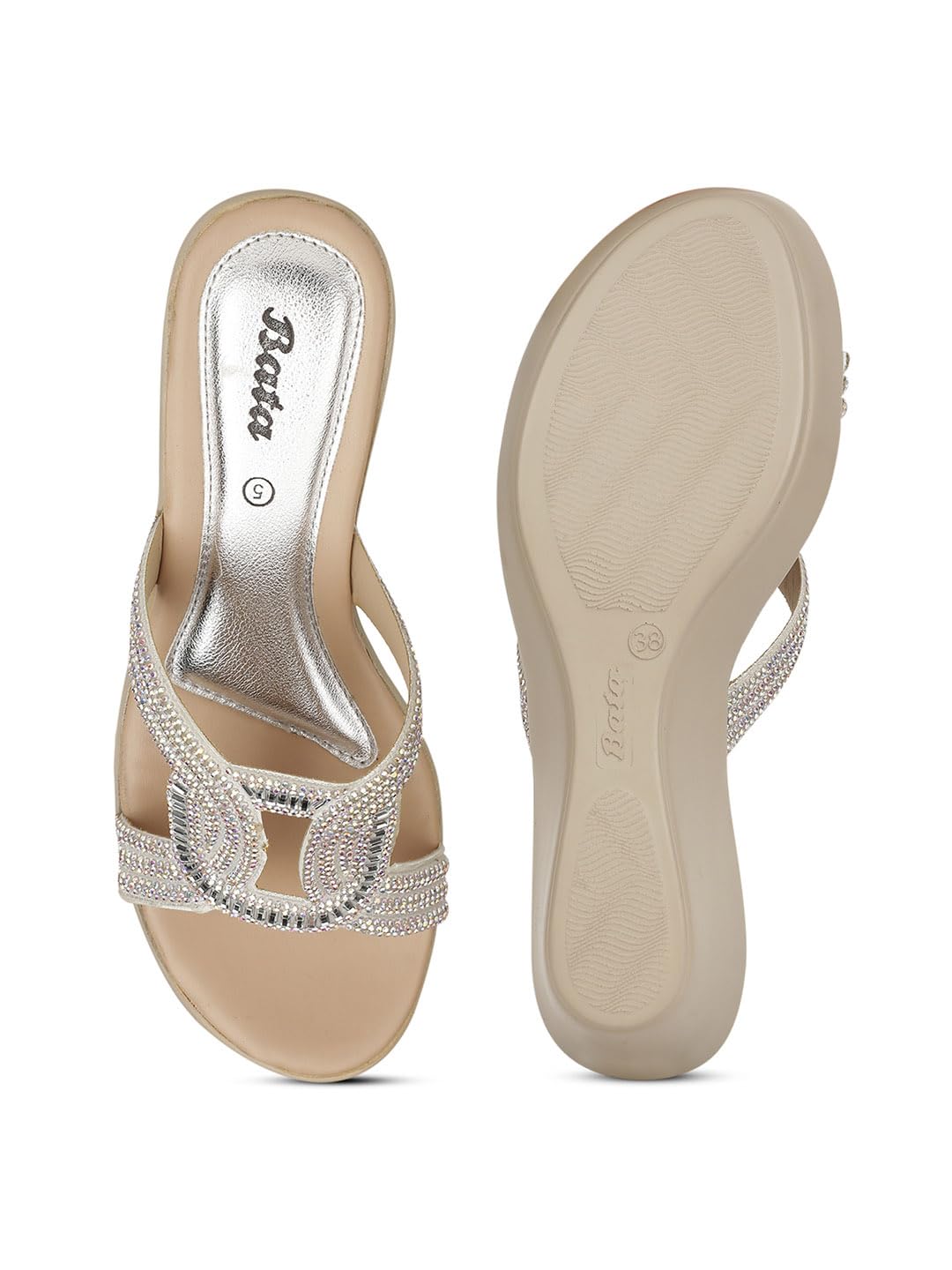 Bata Women's Stylish Mule Heels Sandals – Comfortable Modern Footwear