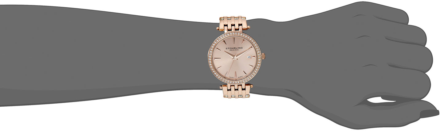 Stuhrling Original Vogue Analog Rose Gold Dial Women's Watch-3929