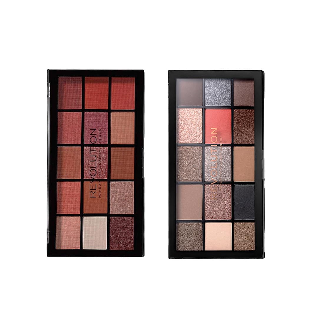 Makeup Revolution Reloaded Combo (Reloaded Eyeshadow Combo) Eyeshadow Palette, Create Long-Lasting Eye Makeup Looks, Vegan & Cruelty-Free, 33g
