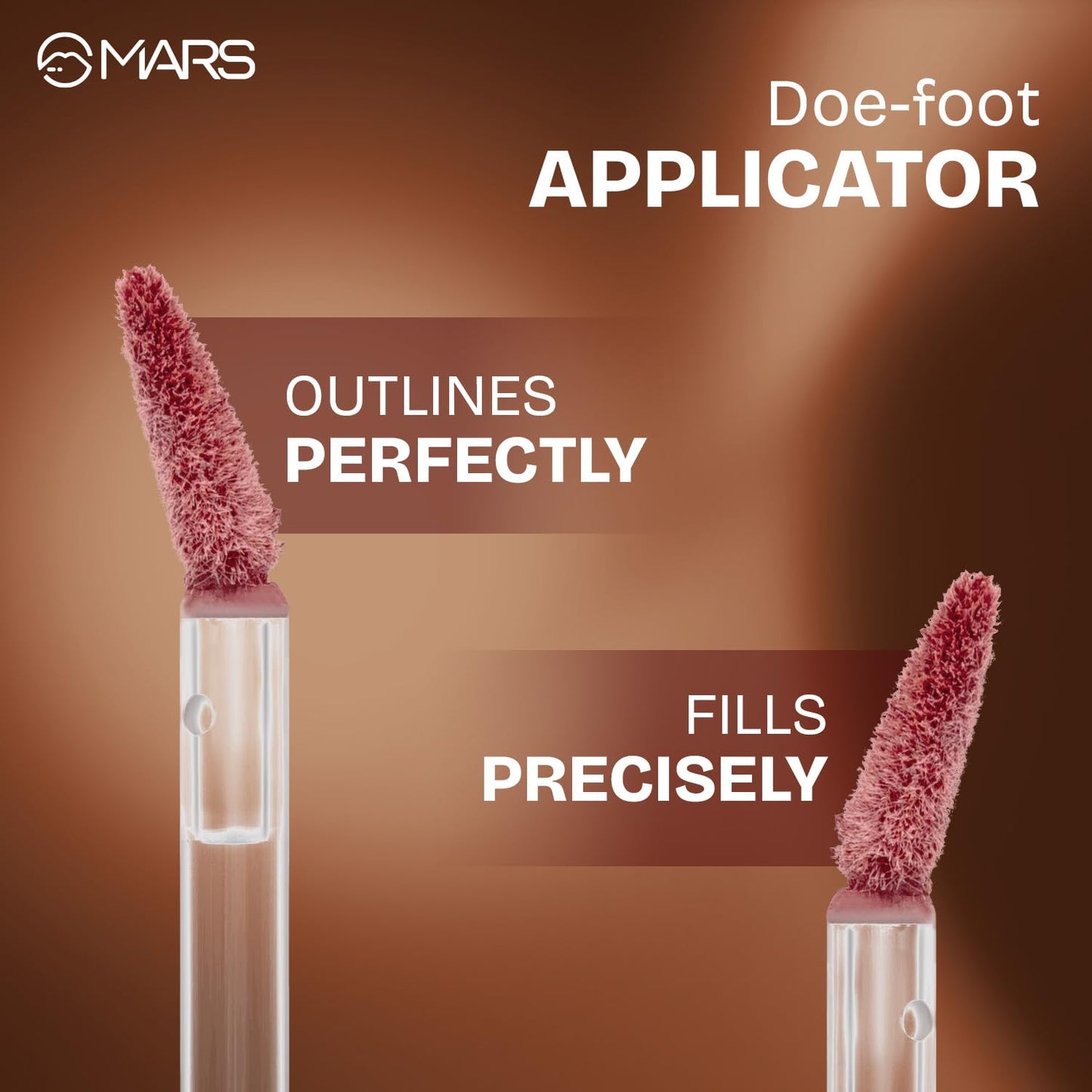 MARS Matte Muse Mousse Lipstick (3ml) (10-WINNER WOMEN) with Doe-Foot Applicator | Highly Pigmented | Smooth Texture | Hydrating Formula | Blurry Lips Effect