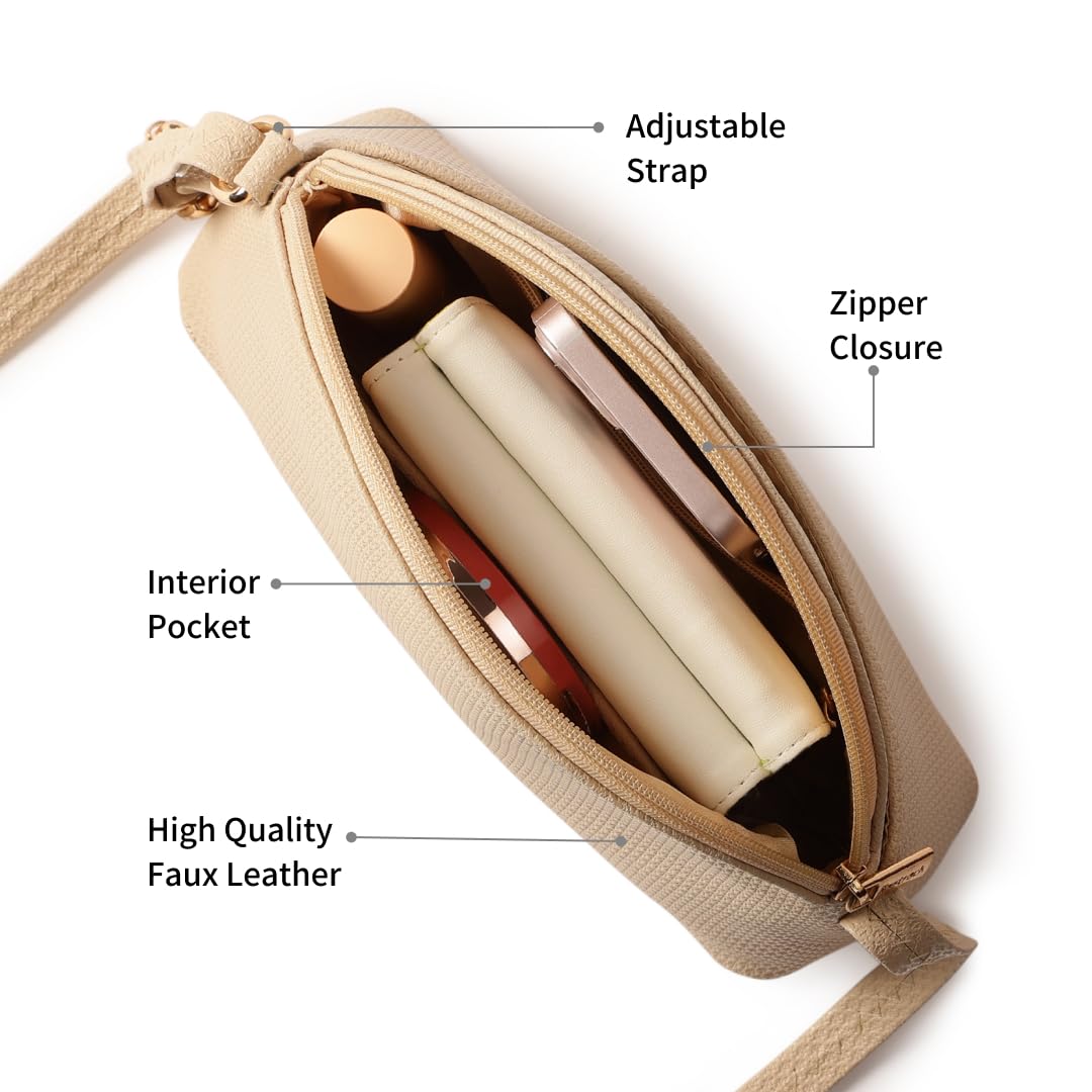 Fastrack Trendy Sling Bag with Adjustable Strap | Faux-Leather Women's Handbags | Sling for Casual Carry