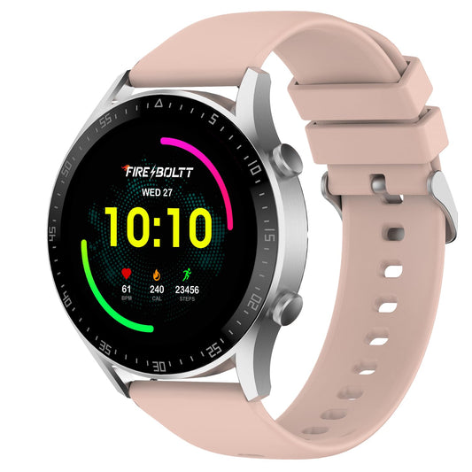 Fire-Boltt Talk 2 Pro Bluetooth Calling Smartwatch, 1.39" TFT Display with Dual Button, Hands On Voice Assistance, 120 Sports Modes, in Built Mic & Speaker (Talk 2, Pink)