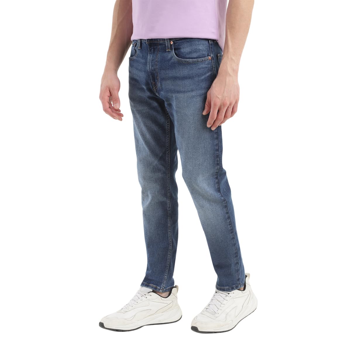 Levi's Men's 512 Slim Tapered Fit Mid-Rise Heavy Fade Stretchable Mid Rise Jeans Blue, 32