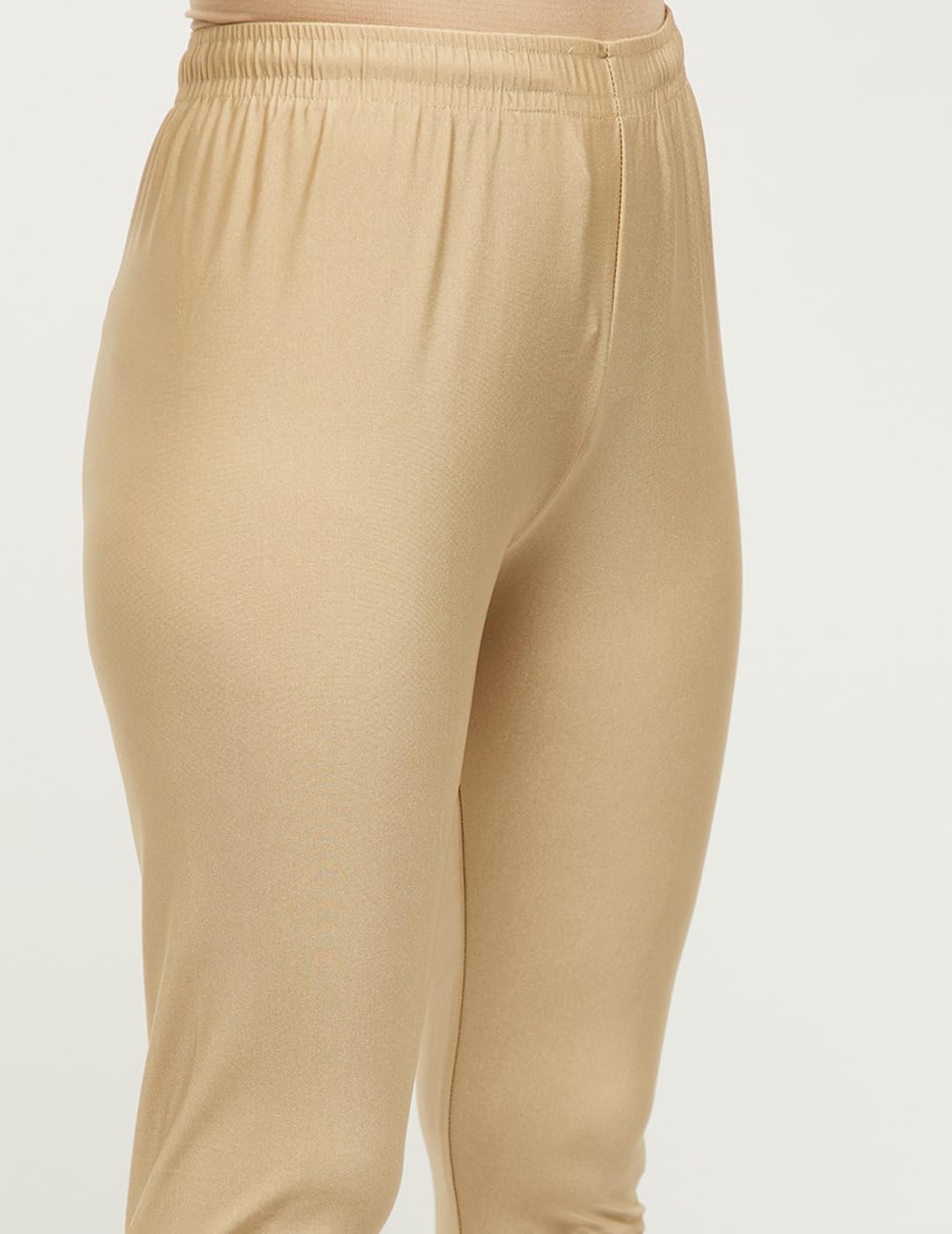 Max Women's Mid Rise Regular Fit Cotton Churidar (NOOSKC21GOGOLD_Gold_XL_Gold_XL)