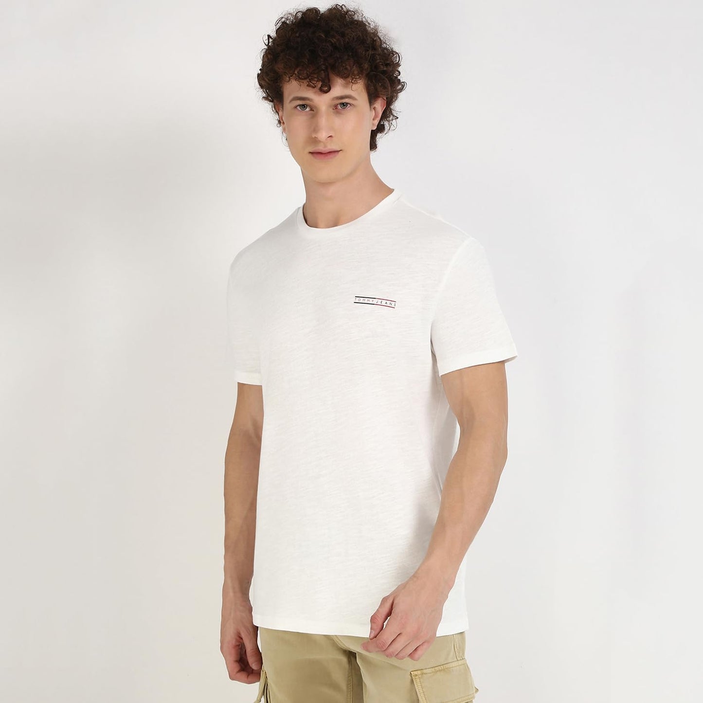 Solid Regular-Fit Cotton T-Shirt White