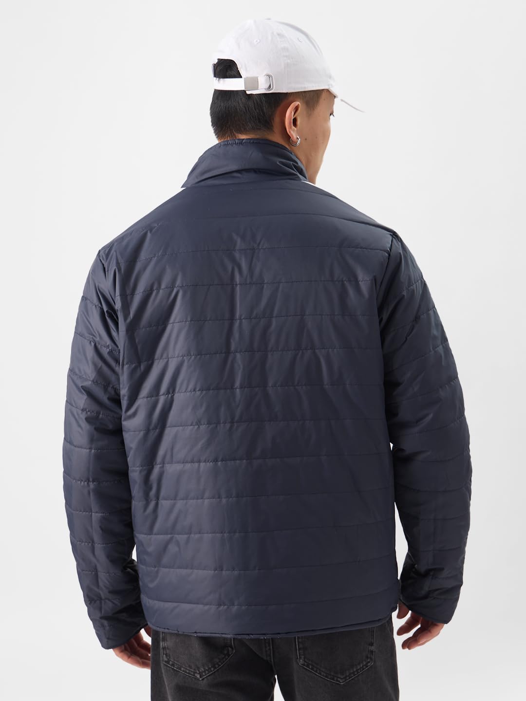 The Souled Store TSS Originals: Indigo Bandana Men Puffer Jackets