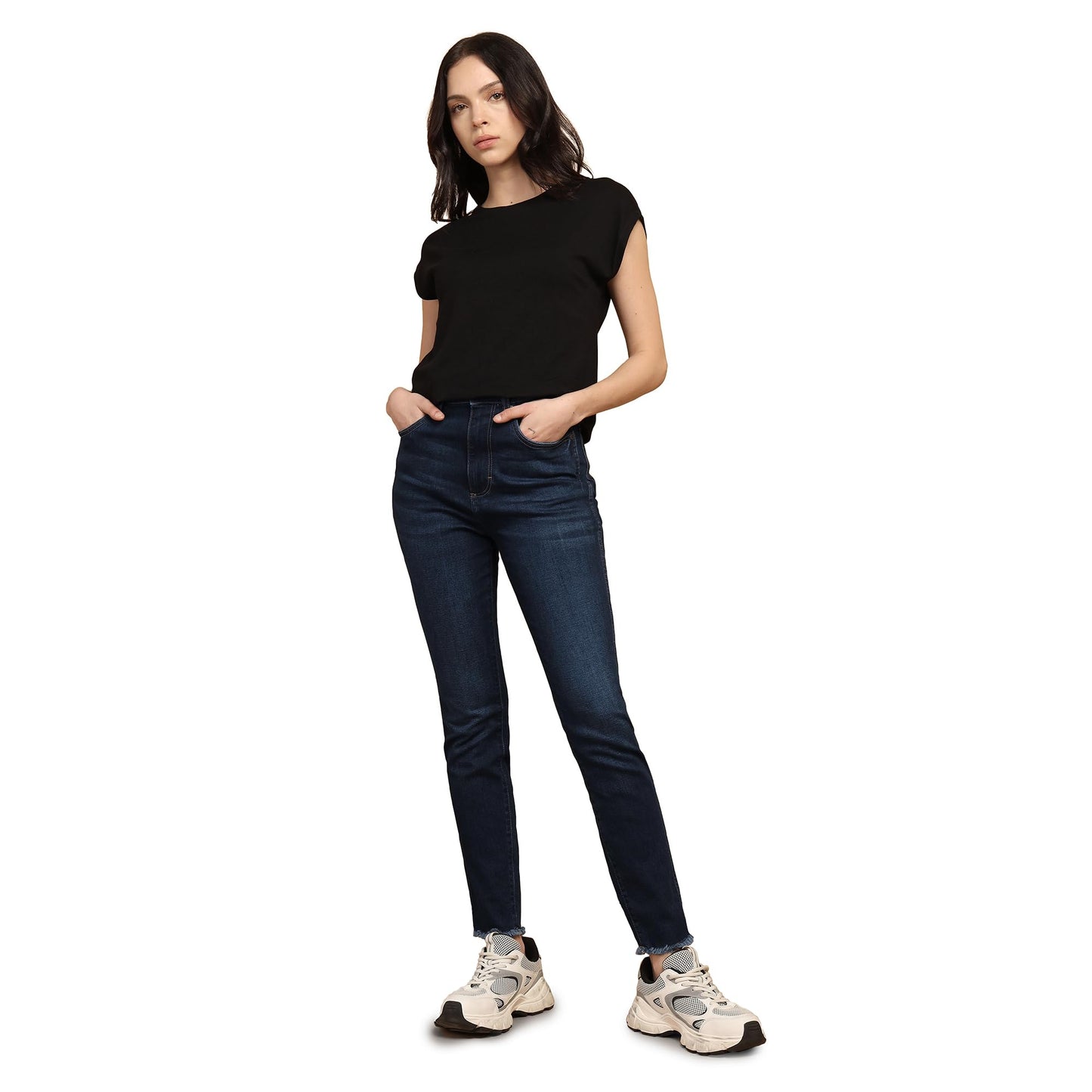 Wrangler Women Blue Skinny Fit Mid Rise Jeans