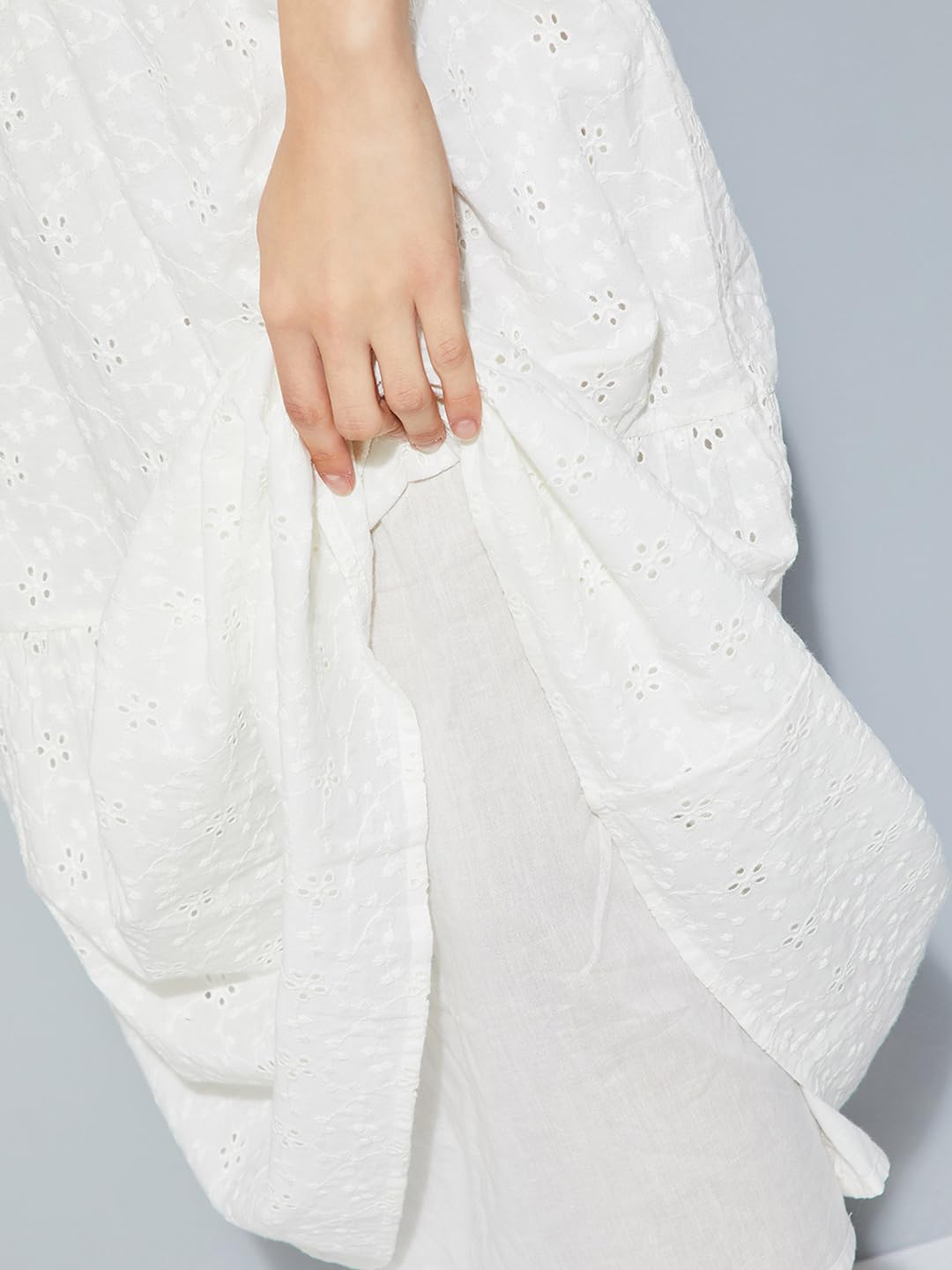 Max Cotton Western Skirt Ivory
