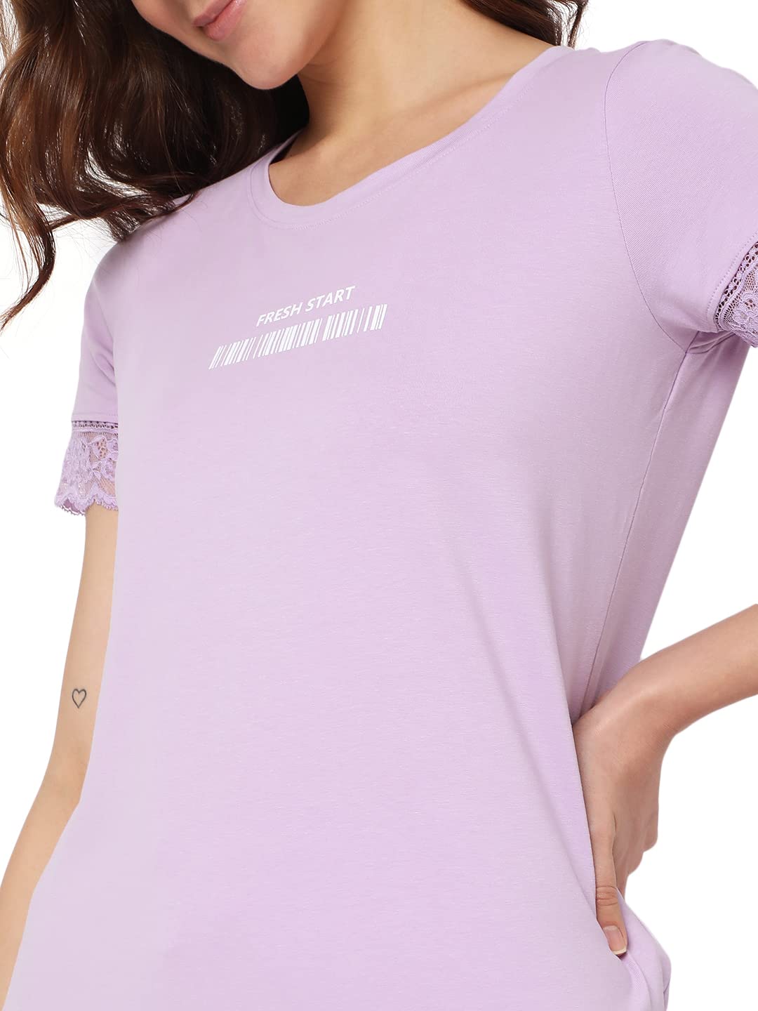 VERO MODA Intimates Regular Fit Sleepwear Set (254666101_Lavendula_XS)