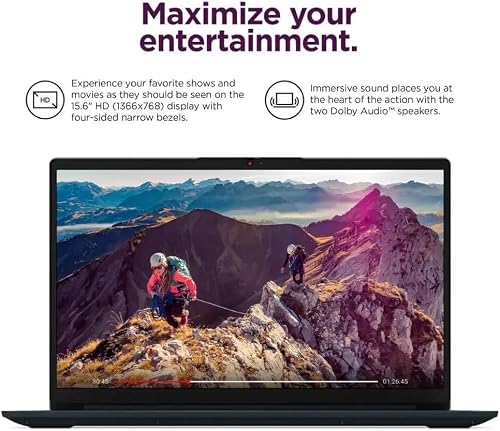Lenovo IdeaPad Slim 3 15.6" FHD Business Laptop, 2026 Edition, Intel N150 Processor, 8GB DDR5 RAM, 128GB SSD, Windows 11, Microsoft 365 for Everyday Use