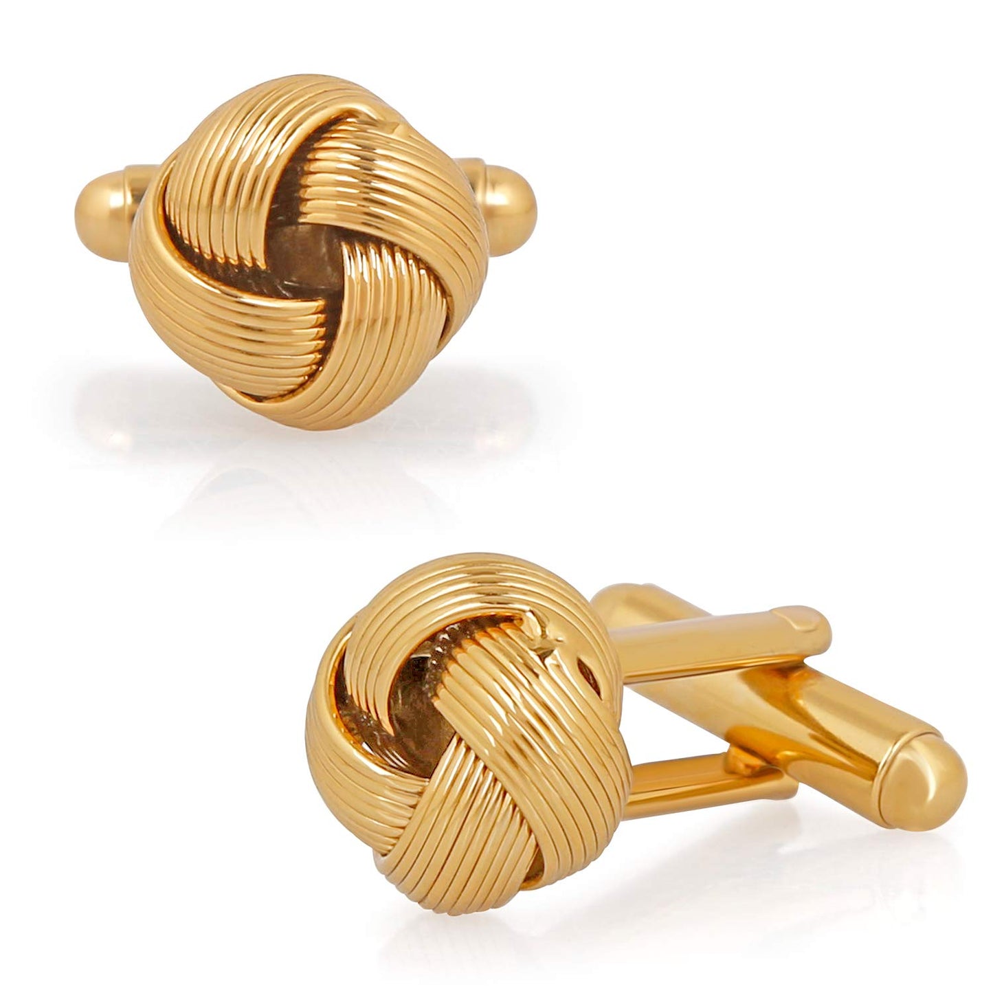 Mahi Gold Plated Entangled Design Cufflink for Mens and Boys CL1100537G
