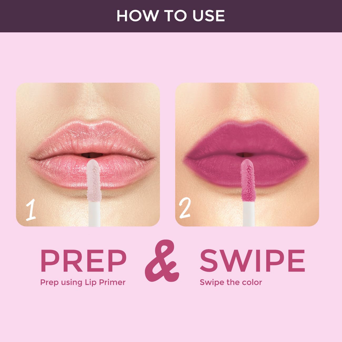 Lotus Make-Up Proedit Prep And Swipe Lip Color | With Lip Primer | Longlasting | Smudgeproof | 6g (PL12 - Berry Parfait, 6)