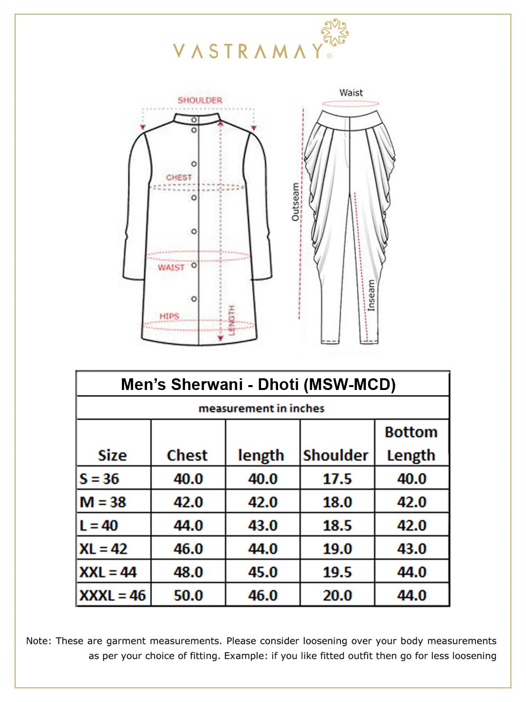 VASTRAMAY VM Mens Cotton Blend Biscuit Sherwani Patiala Dhoti Set - Regal Ethnic Ensemble for Weddings and Festivals_VASMSW124nCDMA_40
