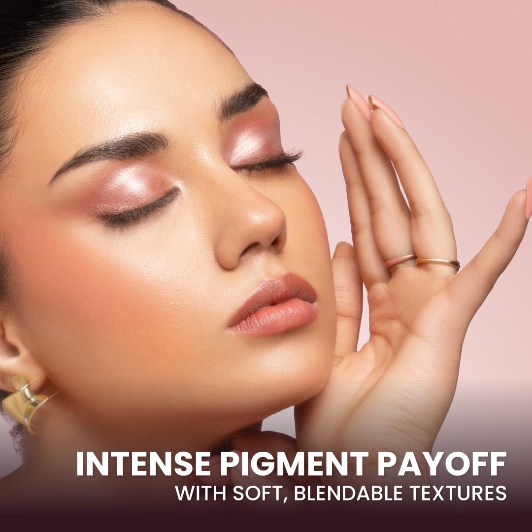 Typsy Beauty 12 Shades Sip Sip Hooray Wine Eyeshadow Palette I Highly Pigmented I Soft & Blendable Formula with Mattes, Mettalics & Foils I Bridal & Occasion Wear I Formulated In Italy I 24g