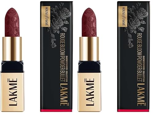 LAKMÉ Rouge Bloom Powder Matte Bullet Plum Garden-208-4gm (Pack of 2)