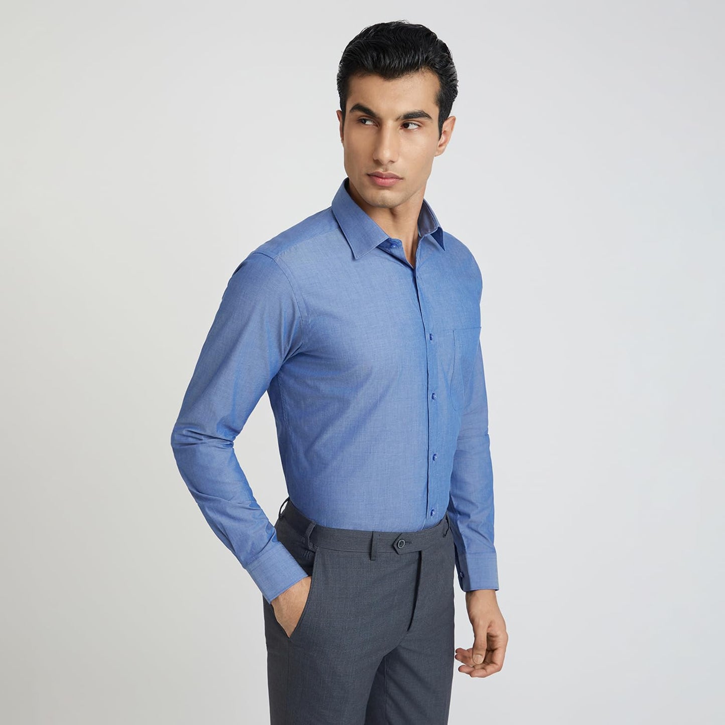 Raymond Medium Blue Shirt (Size: 40)-RMSZ11701-B5