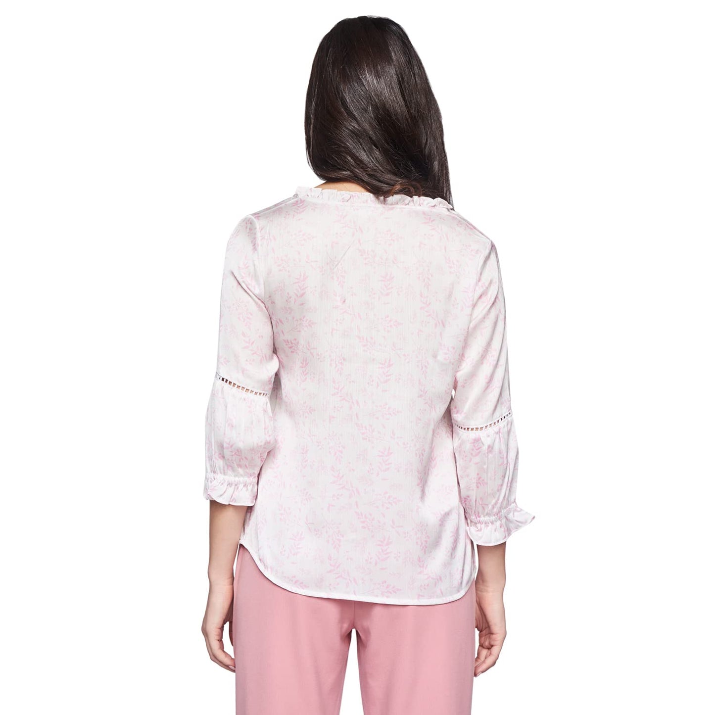 AND Women's Regular Shirt (SS22AS017TR54_Pink 8)