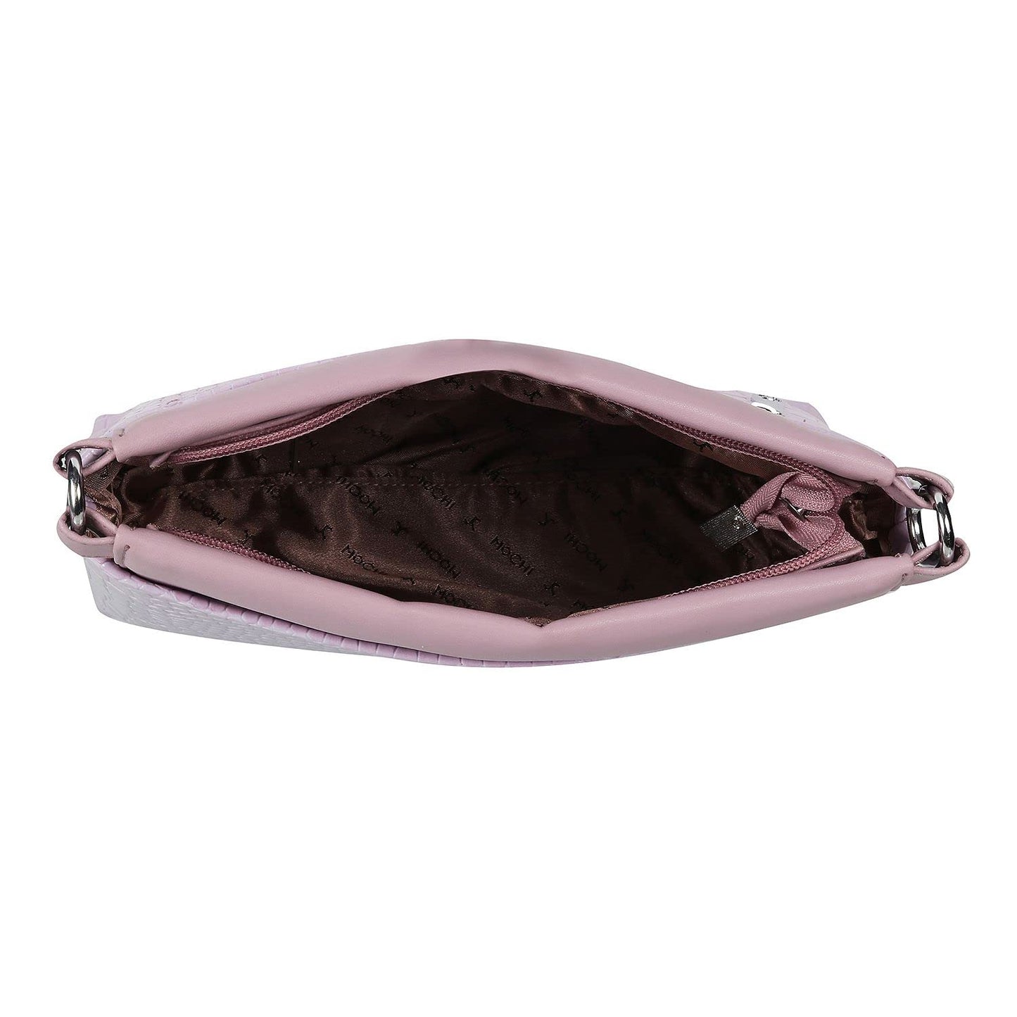 Mochi Women Purple Zip Top Sling Bag (66-7648)