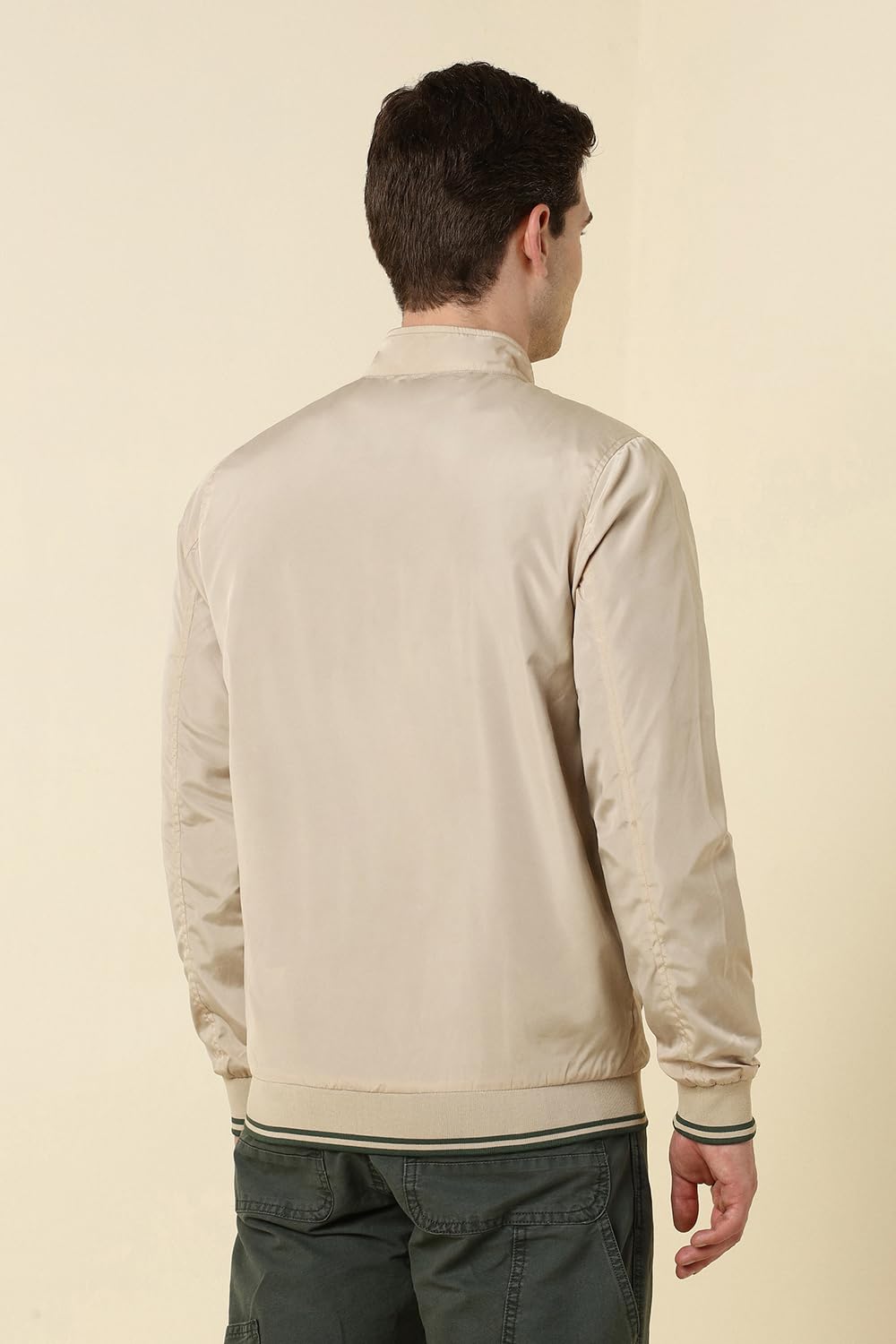 Allen Solly Men's Jacket (ASJKOBOPJ62517_Ecru_M_Beige_M)